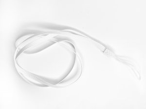 Šnúrka na mobilný telefón 6 mm, farba biela