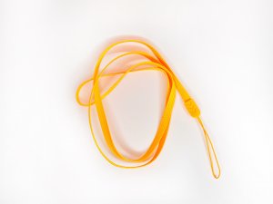 Šnúrka na mobilný telefón 6 mm, farba oranžová