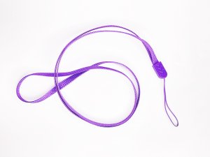 Šnúrka na mobilný telefón 6 mm, farba fialová
