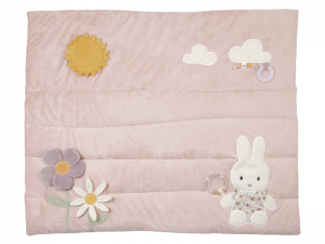 Miffy Vintage Flowers Bunny Play Blanket
