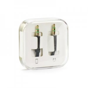 Kábel AUX JACK STEREO 3,5 mm 1 m BOX farba čierna