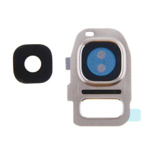 Sklo zadného fotoaparátu Samsung G930 S7, G935 S7 Edge strieborné