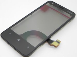 Dotykový panel Nokia 620 Lumia + predný kryt REV.3 čierny