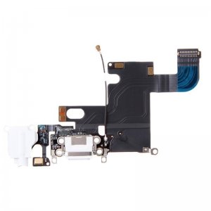 Flex iPhone 6 s nabíjacím konektorom biely