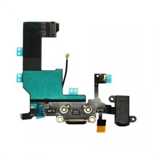 Flex iPhone 5C s nabíjacím konektorom čierny