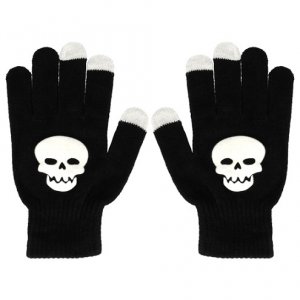 Rukavice pre dotykový LCD SKULL