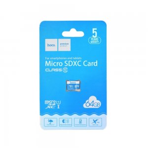 HOCO 64GB pamäťová karta micro SD Class 10 (USB 3.0) High Speed Blistr