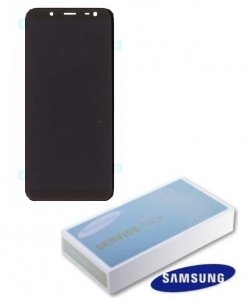 Dotykový panel Samsung J600 Galaxy J6 (2018) + LCD čierny Servisný balík - originálny