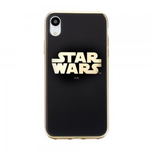 Puzdro iPhone XS MAX (6,5) Star Wars Luxory Chrome vzor 002 - zlaté