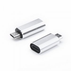 Redukcia iPhone Lightning / micro USB farba strieborná