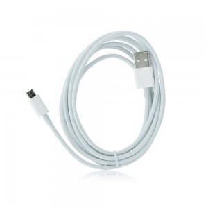 Dátový kábel Micro USB, biely, 3 metre