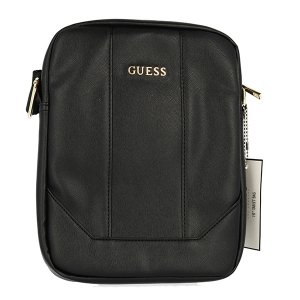 Taška na tablet Guess, veľkosť 10" - Saffiano, farba čierna