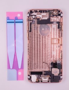 Kryt batérie + stred iPhone 6 4,7 originálna farba zlatá - OBAL