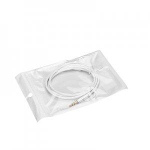 Adaptér HF/audio USB typ C / 3,5 mm jack 1 m farba biela