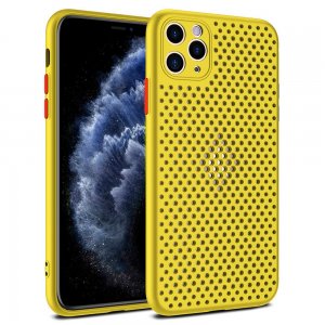 Puzdro Breath iPhone 12 Mini (5,4), žlté