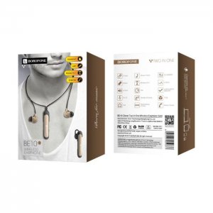 Slúchadlá Bluetooth BOROFONE BE10, Bluetooth + HF, zlatá farba