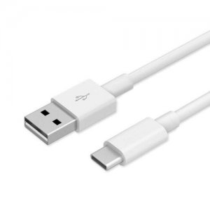 Dátový kábel USB typu C, biely, 2 metre