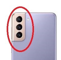 Sklo zadného fotoaparátu Samsung G996 Galaxy S21+ 5G fialové