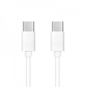 Dátový kábel USB TYP C na typ C, PD 60W 3A, farba biela