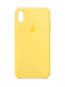 Silikónové puzdro iPhone XR kanárikovo žlté (blister)