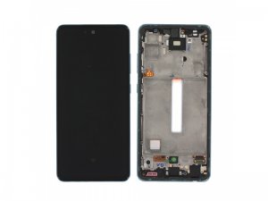 Dotykový panel Samsung A526, A525 Galaxy A52 5G, A52 + LCD modrý servisný balík - originálny