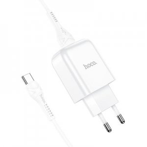 Cestovná nabíjačka HOCO N2 Vigour USB Type C 2A, farba biela