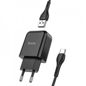 Cestovná nabíjačka HOCO N2 Vigour USB Type C 2A, farba čierna