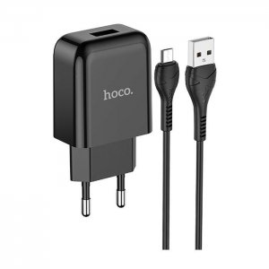 Cestovná nabíjačka HOCO N2 Vigour Micro USB 2A, farba čierna
