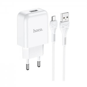 Cestovná nabíjačka HOCO N2 Vigour Micro USB 2A, biela