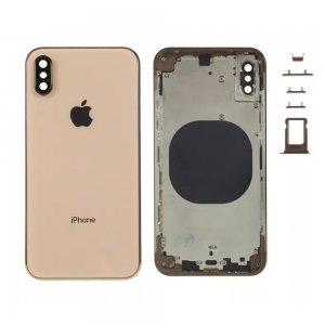 Kryt batérie + stredný iPhone XS originálnej zlatej farby