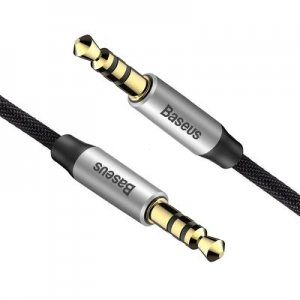 AUX kábel Baseus M30-CS1, Jack 3,5 mm, 1,5 m farba čierna