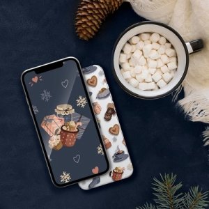 Puzdro Winter iPhone 7, 8, SE 2020 (4,7), zimný večer