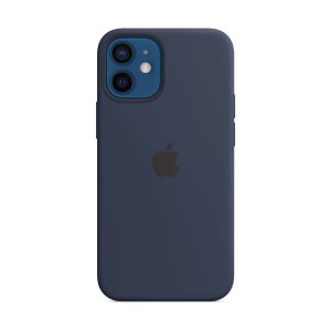 Silikónové puzdro iPhone 12 PRO MAX Deep Navy (blister) - MagSafe