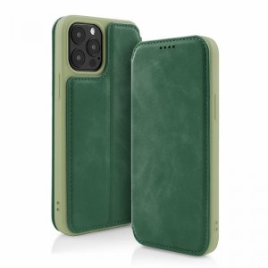 Puzdro Vintage Book pre iPhone XR (6,1), zelené