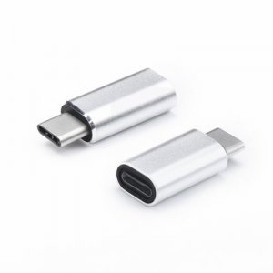 Redukcia iPhone Lightning / USB typu C strieborná farba