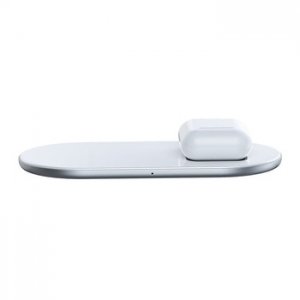 Baseus Simple Pro 2v1 indukčná nabíjačka, iPhone + Airpods typ C, biela