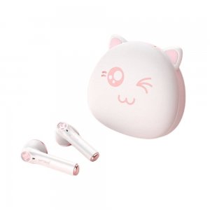 Náhlavná súprava Bluetooth TWS Picun Hi Cat, biela