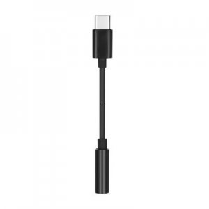 Adaptér USB typu C s 3,5 mm zásuvkou, farba čierna