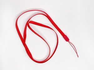 Šnúrka na mobilný telefón 6 mm, farba červená