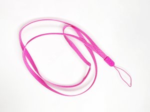 Šnúrka na mobilný telefón 6 mm, farba ružová