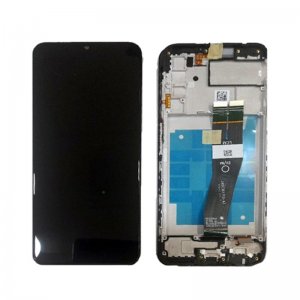 Dotykový panel Samsung A037G Galaxy A03s + LCD displej + rámček čierny Servisný balík - originálny