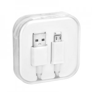Datový kabel micro USB barva bílá, BOX
