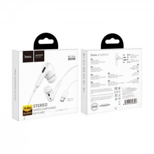 Hands Free HOCO M1 PRO USB typu C s mikrofónom, farba biela