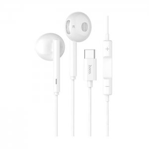 Hands Free HOCO L10 USB typu C s mikrofónom, biela