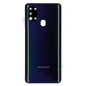 Samsung A217 Galaxy A21S kryt batérie + lepidlá + sklo fotoaparátu čierne