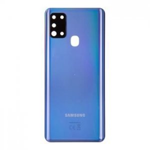 Samsung A217 Galaxy A21S kryt batérie + lepidlá + sklo fotoaparátu modré