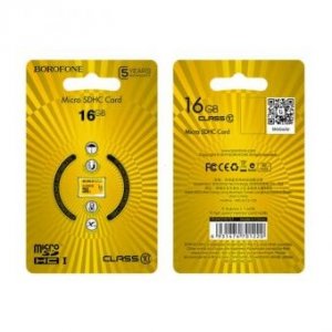 Pamäťová karta Borofone micro SD 16GB Class 10 Blistr bez adaptéra