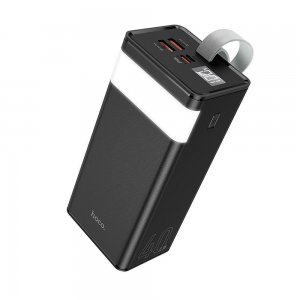 Externá batéria POWER BANK Hoco J86, 40000mAh PD 22.5W QC 3.0, 2x USB, USB Type C, Micro USB, LED lampa farba čierna