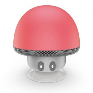 Mini reproduktor BlueTooth Mushroom, farba červená