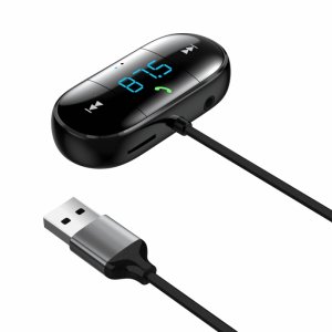 Vysielač FM Bluetooth Vidvie (FM-01), Bluetooth v. 5.0, AUX, SD karta, farba čierna